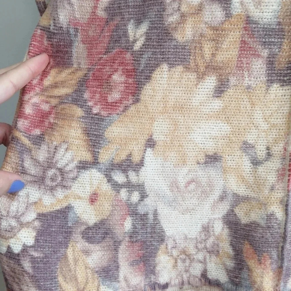 Free People Flower Bomb Wool and Angora Rabbit Hair Pullover Sweater Small - Picture 9 of 16